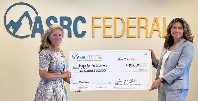 ASRC Federal Employees Give Gratitude, Raise ‘HOPE’ Funds for Warriors