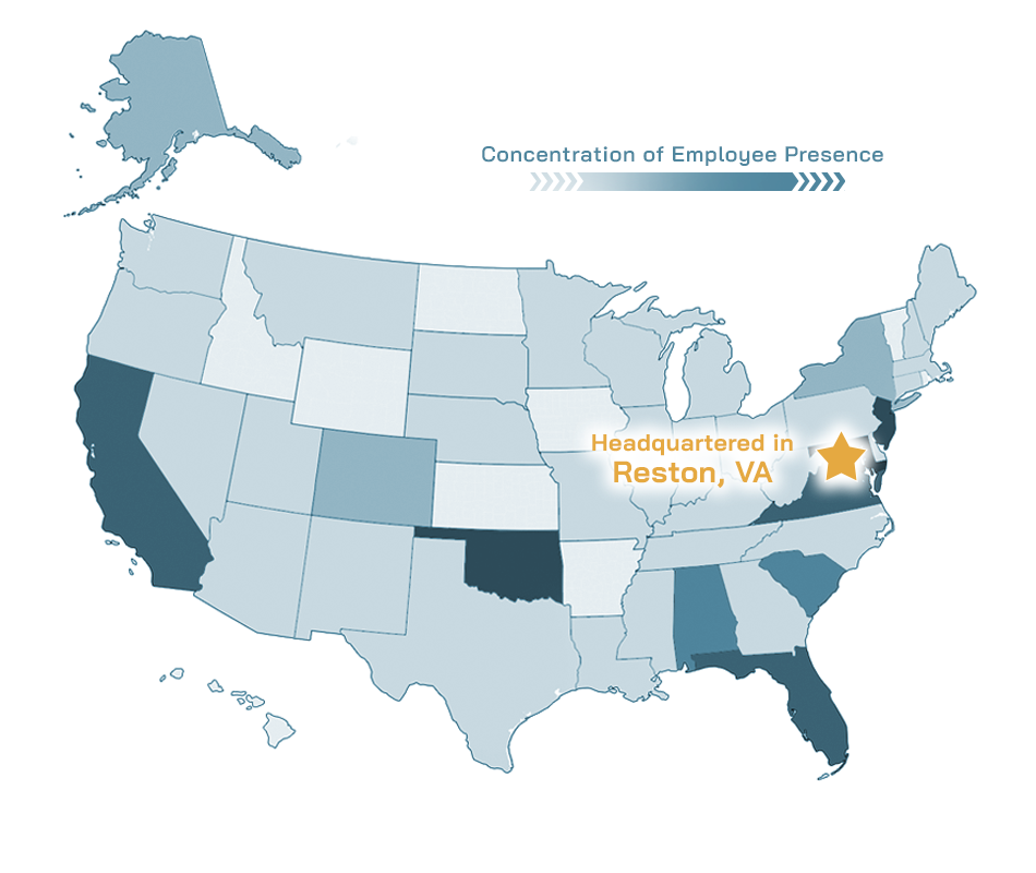 Map of ASRC Federal Employee Population