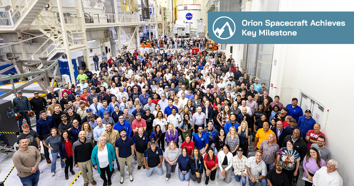 Orion team celebrating key milestone
