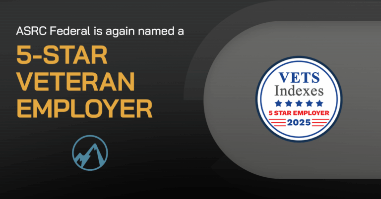 ASRC Federal Named a VETS Indexes 5-Star Employer for Third Consecutive Year