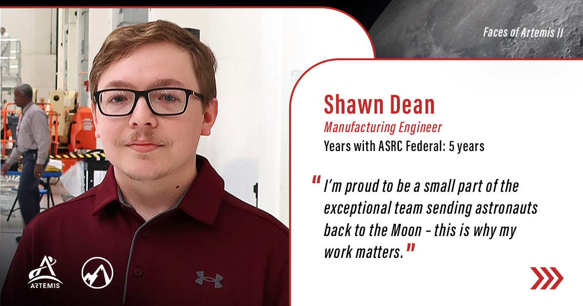 ASRC Federal Faces of Artemis - Shawn Dean