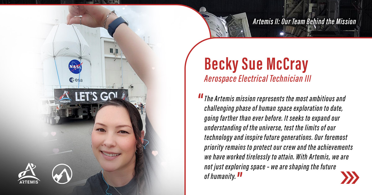 ASRC Federal - Our Team Behind Artemis II - Becky Sue McCray