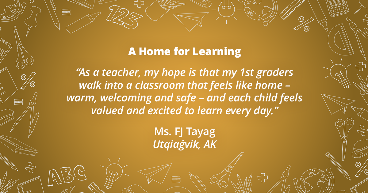 DonorsChoose Teacher Quote 2 - A Home for Learning
